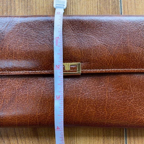 Genuine Leather Vintage Renwick Tri-Fold Wallet cheque book - Picture 10 of 11